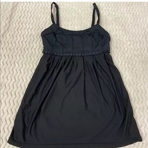 Lululemon Yoga Black Pritti Ruffle Tank Top Size 2